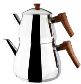 Pyramide Mid Size Teapot  Set with Wooden Bakkalide Handle